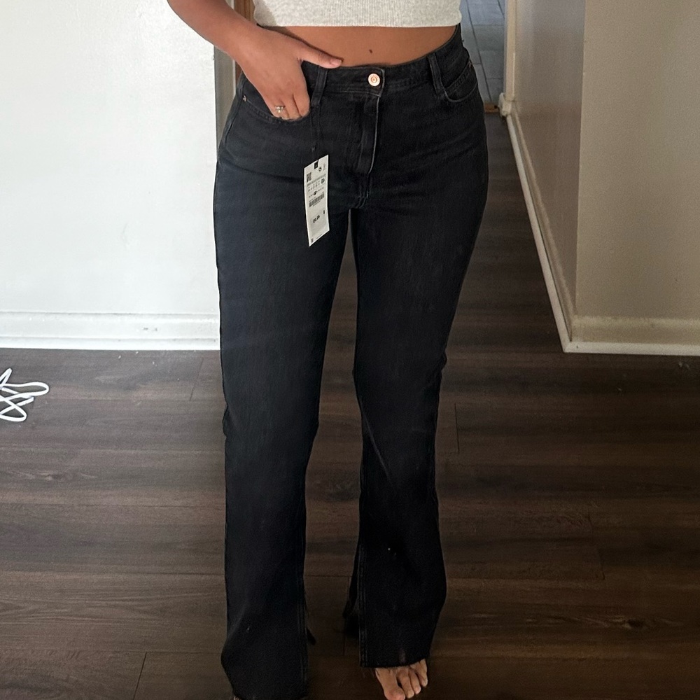 Zara Slim bootcut Jean with Split hem